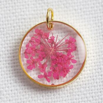 Pressed Birth Flower Pendant Necklace, 6 of 12