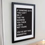 Personalised Typography Black Poster Frame, thumbnail 2 of 7