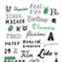 Berlin Typography A4 Print, thumbnail 2 of 2