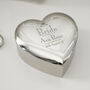 Personalised Wedding Bride Heart Trinket Box, thumbnail 3 of 3