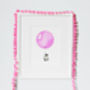 Personalised Fuchsia Pink Balloon Print For Girl's Room, thumbnail 2 of 10