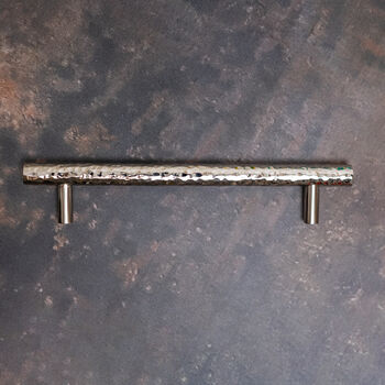 Solid Brass Nickel Hammered Cabinet Pull Handles, 12 of 12