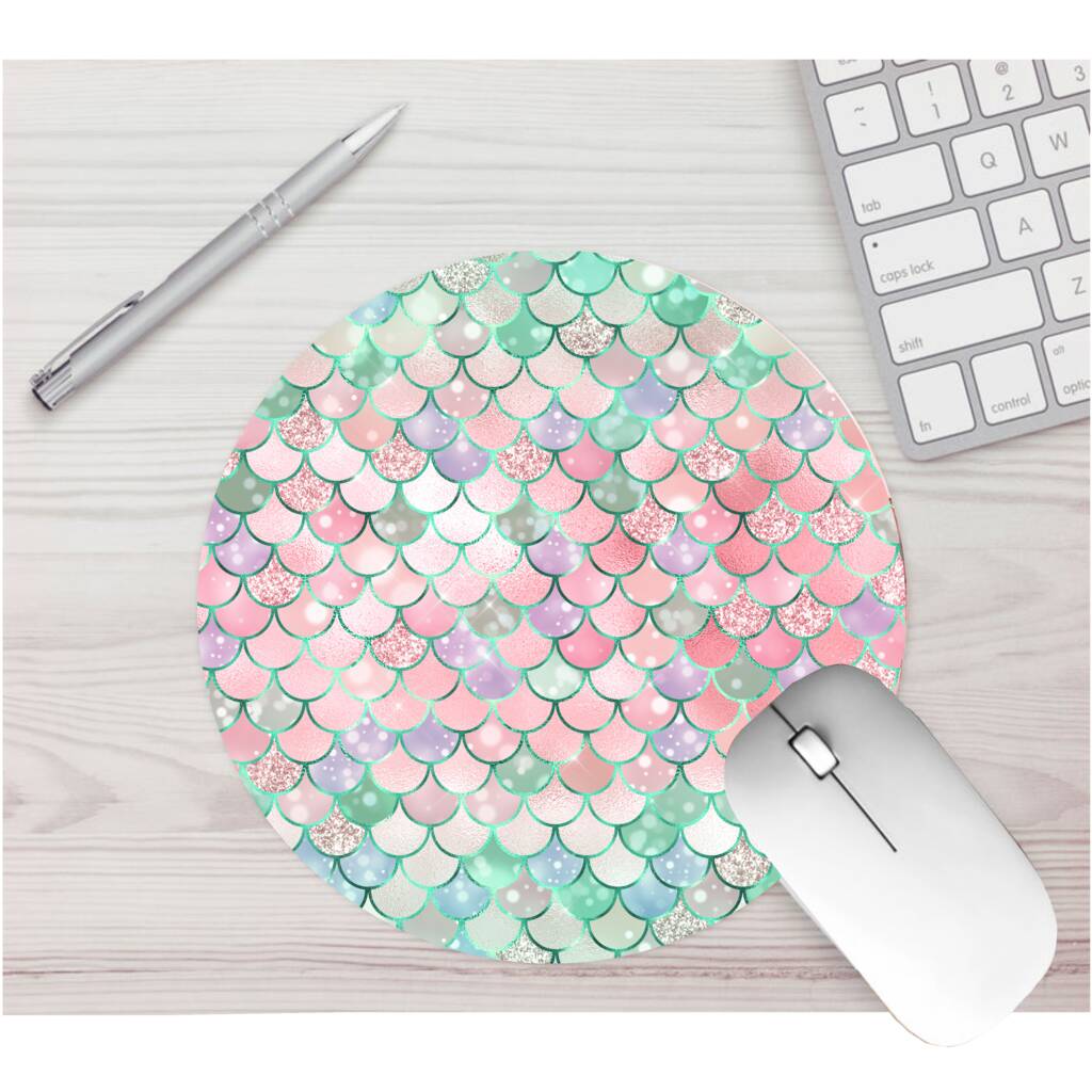 Personalised Mermaid Scales Mouse Mat, 1 of 9