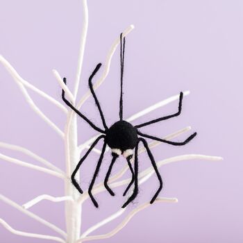 Personalised Felt Spider Hanging Halloween Decoration, 5 of 5