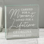 Personalised Carried For A Moment Crystal Token, thumbnail 1 of 4