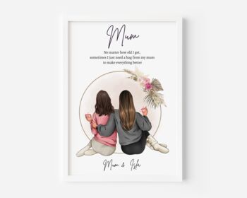 Personalised Mother And Daughter Photo Print Gift, 2 of 8
