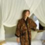 Chocolate Brown Batik Kimono Robe, thumbnail 7 of 9