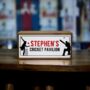 Personalised Light Box Sports Cricket Pavilion Sign, thumbnail 1 of 4