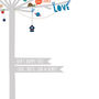 Personalised Baby Boy Happiness Tree Canvas, thumbnail 7 of 7