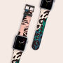 Wild Colour Pattern Vegan Leather Apple Watch Band, thumbnail 1 of 7