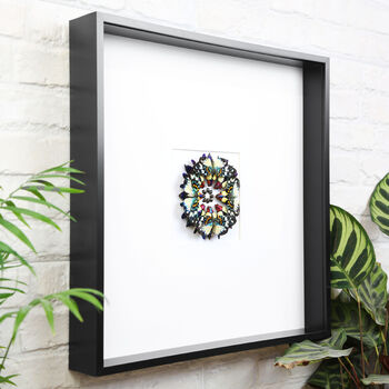 Kaleidoscope Mosaic Box Frame Entomology Taxidermy Insects Bug Moth Butterfly Interior Design Modern Home Decor Wall Hanging Gift Ornament, 2 of 5