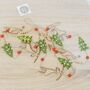 Reindeer Snow Flake Christmas Tree Wooden Garland, thumbnail 1 of 4