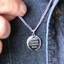 Personalised Men's Sterling Silver Pebble Necklace, thumbnail 1 of 8