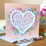 Personalised Wedding Day / Anniversary Papercut Card, thumbnail 1 of 1