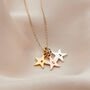 Personalised Silver Star Necklace Christmas Bauble, thumbnail 5 of 7