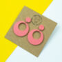Retro Sixties Circle Earrings, thumbnail 2 of 9