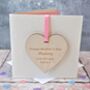 Personalised Mother's Day Wooden Decoration Card, thumbnail 1 of 2