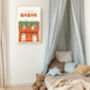 Babar The Elephant Tennis Nursery Art Print, thumbnail 2 of 3
