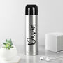 Personalised Stainless Steel Vacuum Flask, thumbnail 2 of 12