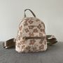 Personalised Childrens Beige Flower Small Backpack, thumbnail 1 of 7