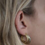 Mini Chateau Hoops Gold Plated, thumbnail 7 of 10