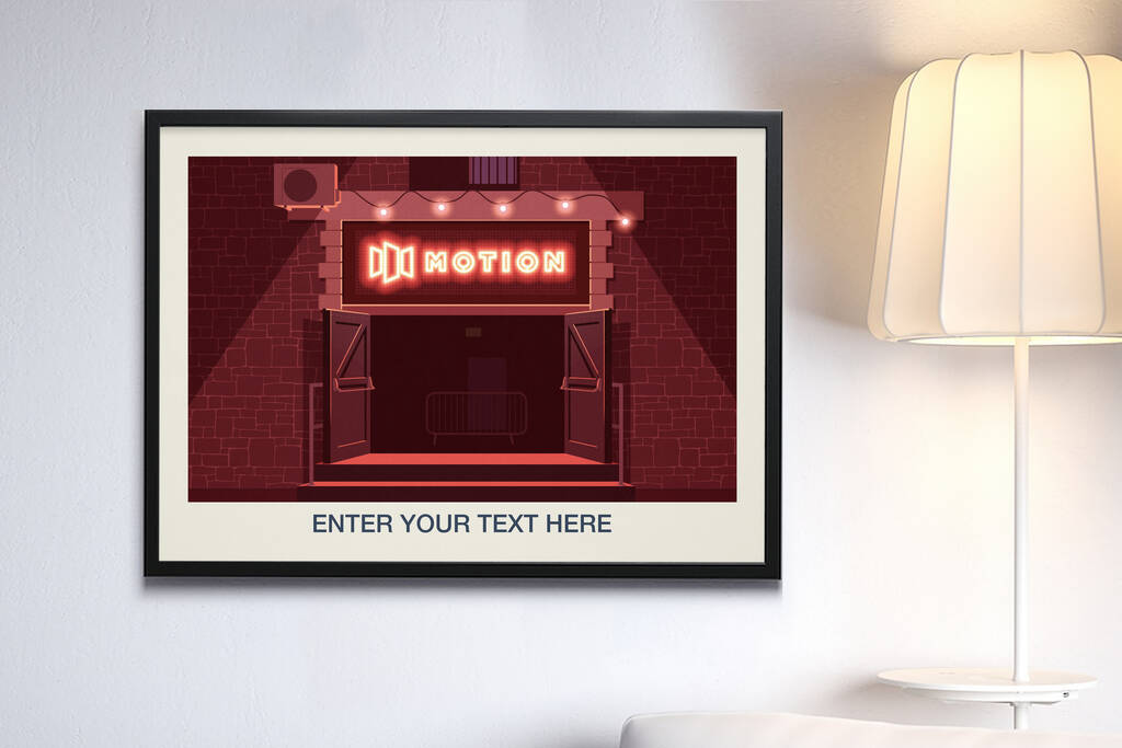 Personalised Motion Poster By Steve Ash illustration