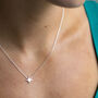 Brushed Recycled Silver North Star Necklace, thumbnail 3 of 7