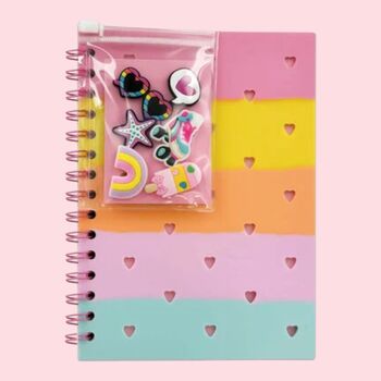 Croc Style Notebook And Popper Pen, 2 of 4