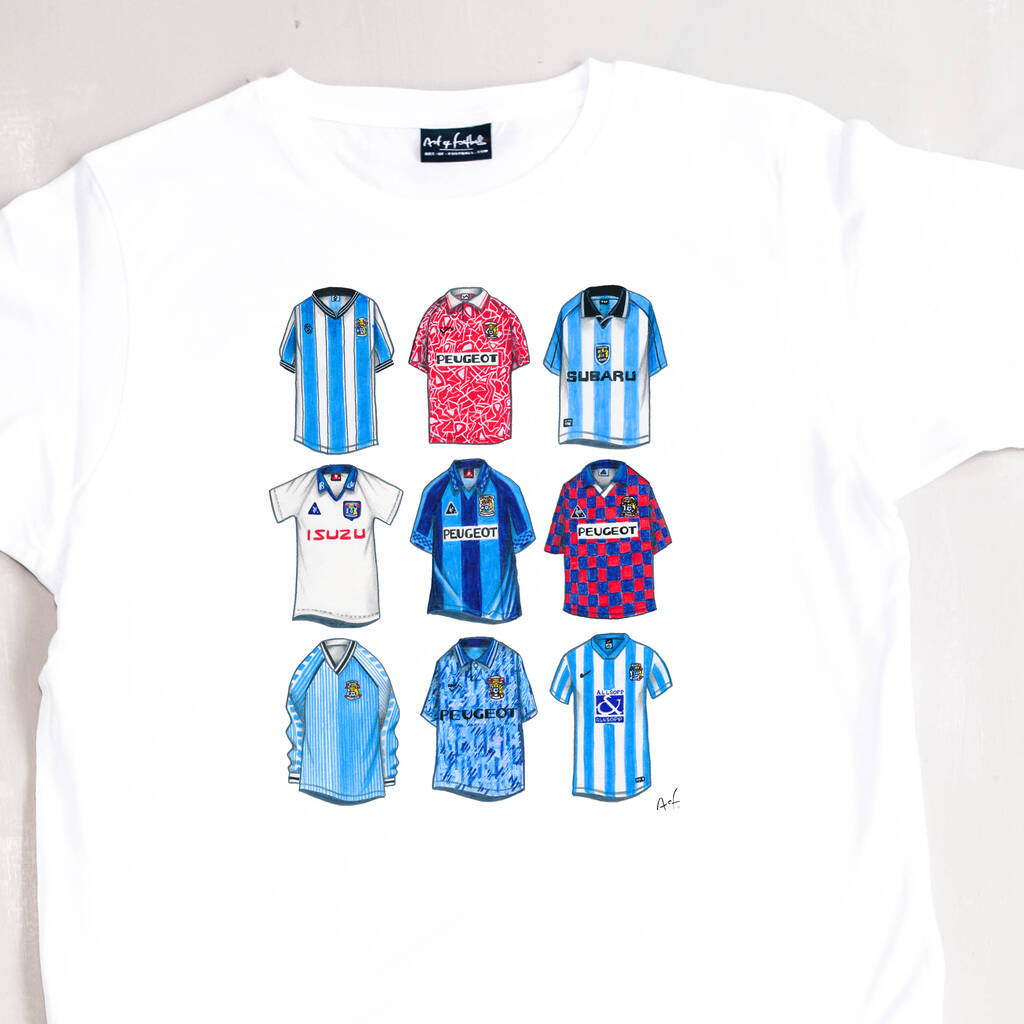 retro coventry city football shirts