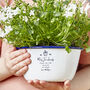 Enamel Planter Personalised Teacher Gift, thumbnail 4 of 4