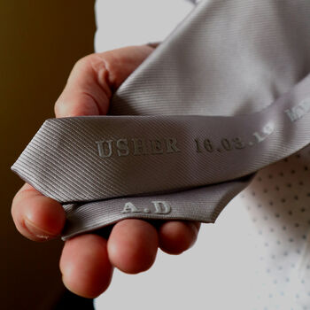 Personalised Best Man/Usher Gift Tie, 3 of 5