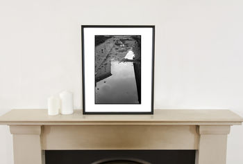 Reflections In Puddles, Prague Photographic Art Print, 2 of 4