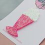 Pink Retro Milkshake Glitter Resin Christmas Decoration, thumbnail 4 of 4