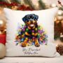 Personalised Rottweiler In Christmas Lights, thumbnail 10 of 10