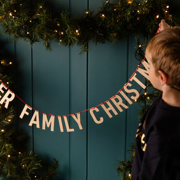 Personalised Christmas Family Garland, 4 of 5