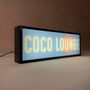 Personalised 1980s Miami Pastel Lightbox Sign, thumbnail 4 of 7