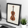 Cello Print | Cellist Instrument Poster, thumbnail 2 of 8