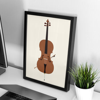 Cello Print | Cellist Instrument Poster, 2 of 8