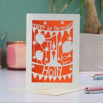 Personalised First Birthday Card, 6 of 6