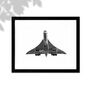 Concorde Landing – Aviation Hand Drawn Art Print, thumbnail 2 of 5