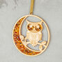 Owl Ornament Home Décor With Amber, thumbnail 2 of 2