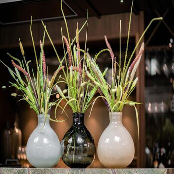 Bottle Vase Bucca Lightgrey Glass, 3 of 3