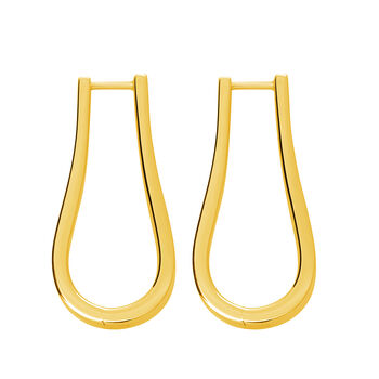 Petal Hoops Extra Large In Gold Vermeil, 2 of 3