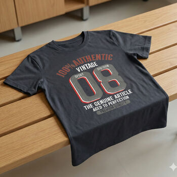 'Authentic Vintage 2008' 18th Birthday Gift T Shirt, 5 of 12