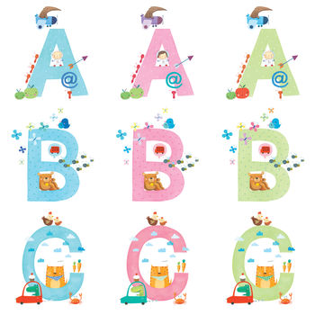 Personalised Alphabet Children's Thank You Cards, 3 of 11