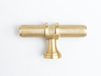 Solid Brass Knurled Kitchen Pull Handles And Knobs, 10 of 12