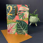 21st Birthday Houseplants Card With Gold Type Detail, thumbnail 2 of 3