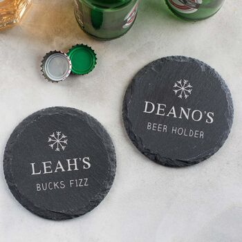 Personalised Christmas Coaster For Her, 6 of 8