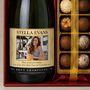 Personalised Champagne And Truffles Gift Set Include Any Photo, Name And Message. Presented In A Silk Lined Gift Box, thumbnail 2 of 8
