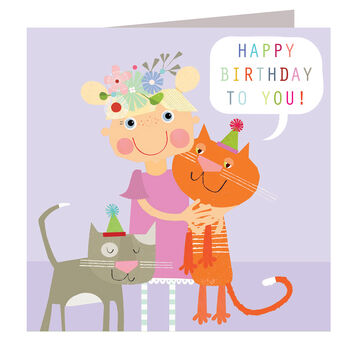 Happy Birthday Kittens Card By Kali Stileman Publishing